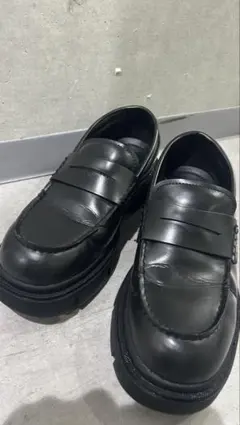 厚底ローファー ブーツ・革靴