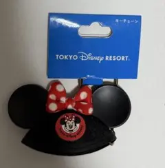 ディズニー　イヤーハット　キーチェーン　ミニー