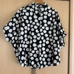 美品 シップス 総柄スタンドネック2WAYブラウス 白*QD1346 - メルカリ
