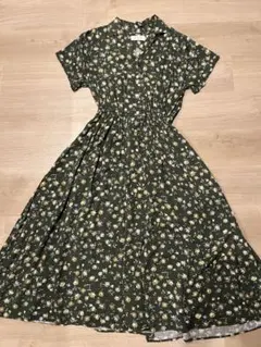 ローリーズファーム 花柄ワンピース　シャツワンピース