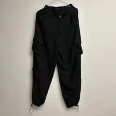 RASVOA ブラック カーゴパンツ
