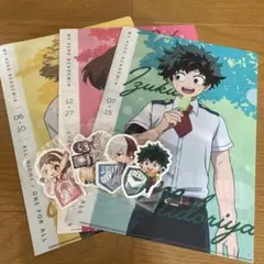 僕のヒーローアカデミア クリアファイル 3枚＋ステッカー4枚セットオールマイト