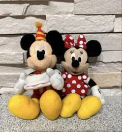 ディズニーミッキー&ミニーぬいぐるみ ２個セット