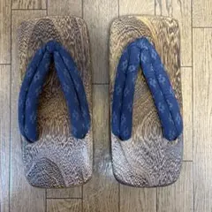 ね*ん様 ダークブラウン 木製下駄 伝統的な和装履物