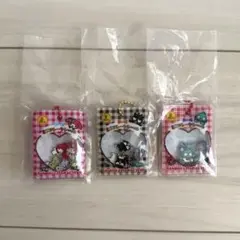 シャカシャカフレークシール風チャーム ３種