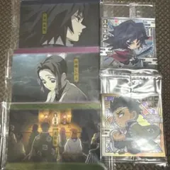 鬼滅の刃ウェハースカード&シール冨岡義勇、胡蝶しのぶ