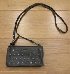 ☆スタッズ付き お財布ショルダーバッグ☆グレー