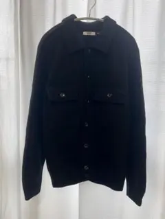 UNIQLO U ユニクロ ラムニットジャケット　ブラック　男女兼用L