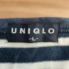 90s OLDUNIQLO 長袖ボーダーTシャツ L オールドユニクロ