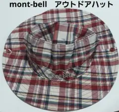 mont-bell　モンベル　アウトドアハット チェック柄　S　夏登山
