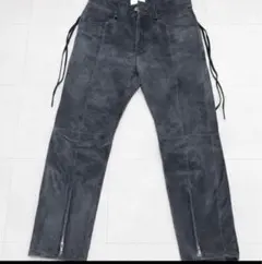 新品】ミハラヤスヒロ レザーパンツ Cracking biker PT - メルカリ