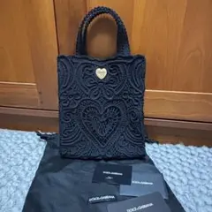 新品同様　DOLCE&GABBANA ドルガバ　レース　トートバッグのサムネイル