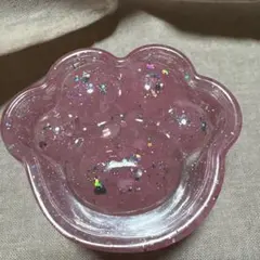 天然石 ローズクォーツ(細石) 肉球型蓋付