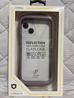iFace Reflection ガラスケース iPhone 14 パープル