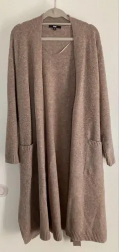 UNIQLO スフレヤーンニットコート ベージュ