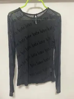 【SHEIN】 メッシュ ブラック トップス M