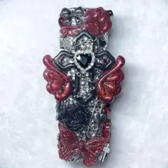 ❤︎ iQOS イルマワン ケースデコ 赤 黒 羽 十字架 リボン 天使 ❤︎