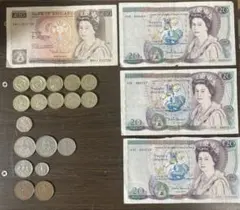 イギリス 旧紙幣 20ポンド×4 10ポンド×1 硬貨セット - メルカリ
