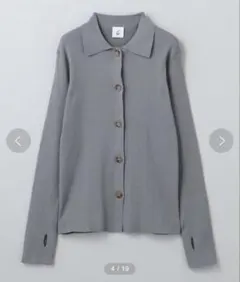 6ROKU リブシャツカーディガン