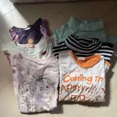 120cm 6着セット　半袖3着　長袖3着　女の子向け　まとめ売り