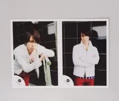 SnowMan 宮舘涼太 Jr 公式写真 白 赤 黒 腕組み