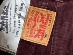 LEVI'S 502 バーガンディ W34 L32