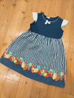 anyFAM  フルーツ柄ノースリーブワンピース 130cm