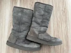 UGG グレー ロングムートンブーツ W7 24cm