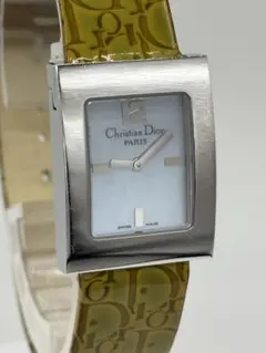 稼動品 クリスチャンディオール Dior リヴァ スクエア メッシュ 腕時計