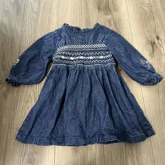 SLAP SLIP デニム　ワンピース　90㎝　スラップスリップ　女の子　長袖