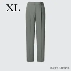 未使用✨UNIQLO 感動タックパンツ オリーブ 裾上げなし XL 24年
