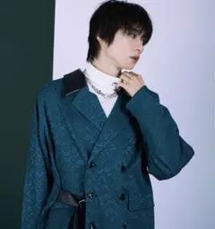 最終値下げ　サイドベルトジャガードWジャケット　Ellno Loset