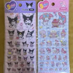 【韓国限定】【新品未開封】サンリオ5size シール マイメロ クロミ2枚セット