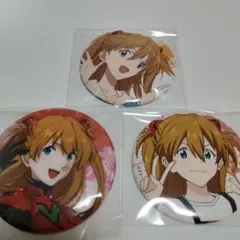 エヴァンゲリオン　アスカ　缶バッジ