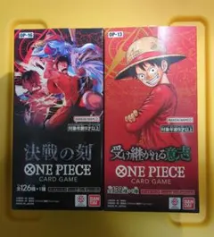 ワンピースカード　決戦の刻　受け継がれる意思等　テープカット済　 6BOXセット 2BOXセット ワンピース 決戦の刻 受け継がれる意志 新品 テープカット