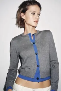 【10/29まで】ZARAコンビニットカーディガン M 新品タグ付き