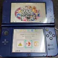 New 3DS LL 青 大乱闘スマッシュブラザーズ付き充電器付き