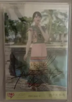 イコラブ　生写真　直筆　佐々木舞香