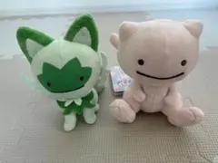 ポケセンオンライン ぬいぐるみ へんしん！メタモン ニャオハ ミュウ