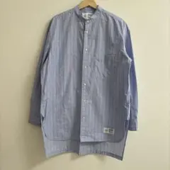 BLIND BARBER バンドカラーシャツ M