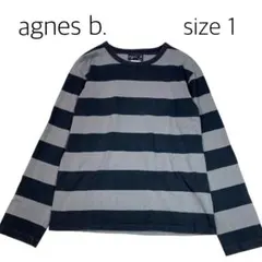 【size 1】 agnes b. ビンテージ　ボーダーカットソー