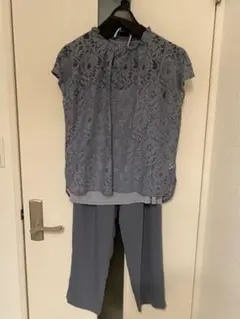 フリルネックトップス&パンツ&インナー3点