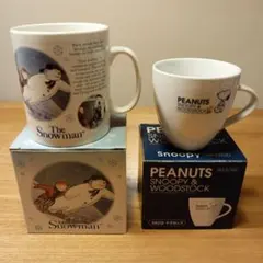 スノーマン（KFC）　スヌーピー　マグカップ２個セット
