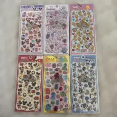 【正規品】プチドロップステッカー ディズニー 6点セット