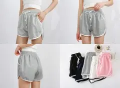 レディース ショートパンツ 綿混 スポーツ 短パン 夏 ポケット付き カジュアル