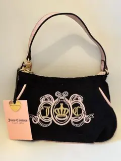 Juicy Couture ミニハンドバッグ 黒 ピンクのサムネイル