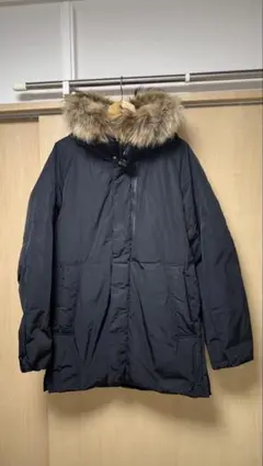 ユナイテッドアローズ ファー付きフード ブラック ダウンジャケット