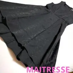 MAITRESSE・メトリーゼ★レディースワンピース・フレア・総柄・Aライン・Mのサムネイル
