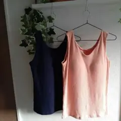 ブラ付きタンクトップ　2着セット