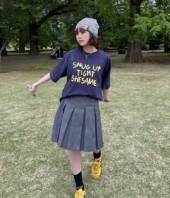 shesame ロゴTシャツ ネイビーのサムネイル
